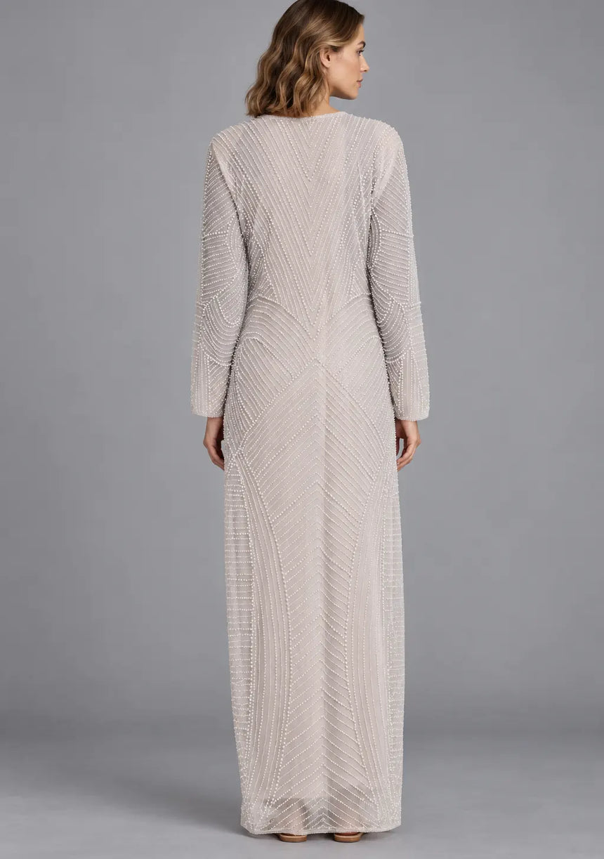 ibBan-Beaded Long dress Party Gown for Women - Whinder