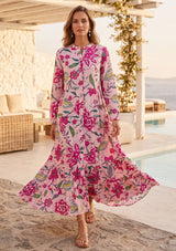 Maxivestido de algodón para mujer - Nobia