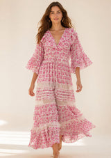 Maxivestido de algodón para mujer - Hema