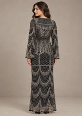 Women’sParty Long Dress with Hand Embroidery - Sybel