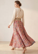 Minivestido de seda rosa para mujer - Clásico