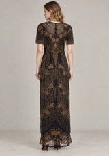 ibBan Party Long Dress with Hand Beadwork -Elsa