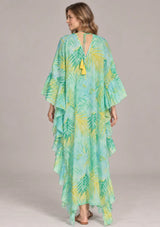 ibBan Printed Cotton Kaftan Dress - Kanha