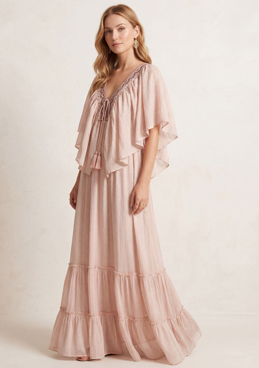 Vestido maxi de algodón para mujer - Safina