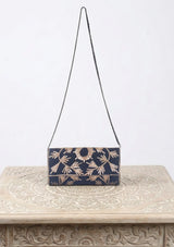 Women's Embroidered Canvas Wallat - Areeba