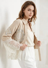 Chaqueta vaquera artesanal de mujer - Ishila