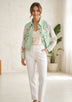 Women's Artisan Hand Embroidery Canvas Jacket - Farida