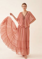 Vestido maxi de algodón para mujer - Safina
