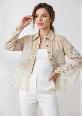 Chaqueta vaquera artesanal de mujer - Ishila