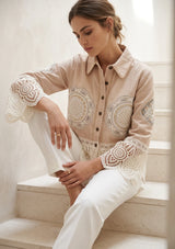 Chaqueta vaquera artesanal de mujer - Ishila