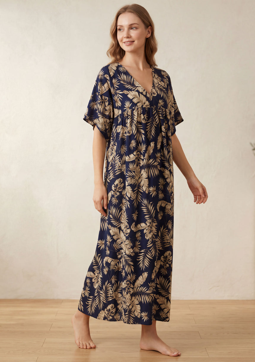 Maxivestido de algodón para mujer - Tabina
