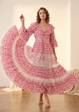 Maxivestido de algodón para mujer - Hema