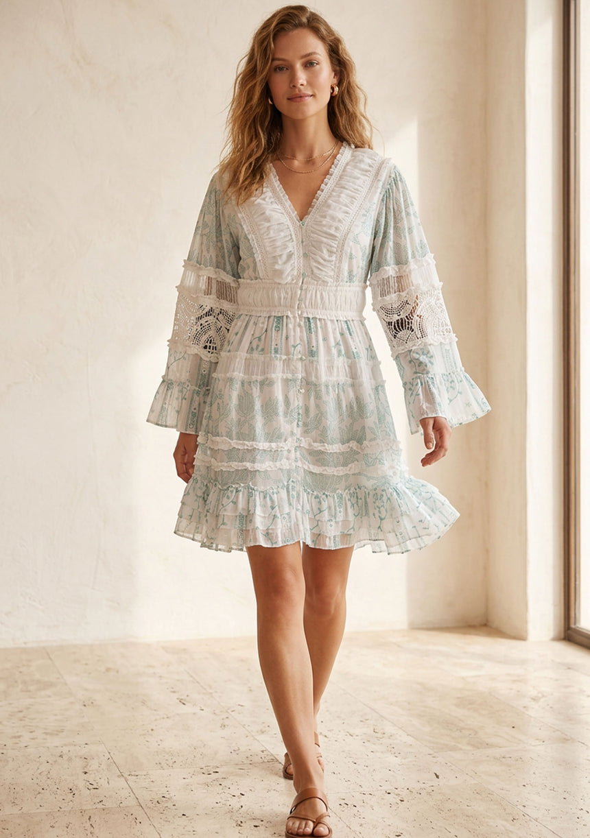 Minivestido de algodón para mujer - Kayra