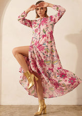 Maxivestido de algodón para mujer - Nobia