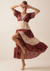 Vestido largo de algodón para mujer - Revaya