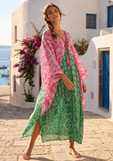ibBan Women’s Mediterranean Hand Embroidered Dress - Rutvi