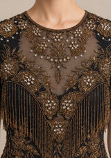 ibBan Party Long Dress with Hand Beadwork -Elsa