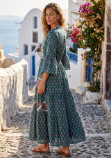 ibBan Cotton Long Tunic with Hand Embroidery - Shazira
