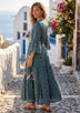 ibBan Cotton Long Tunic with Hand Embroidery - Shazira