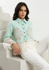 Chaqueta vaquera artesanal de mujer - Ishila