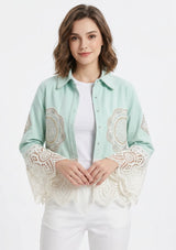 Chaqueta vaquera artesanal de mujer - Ishila