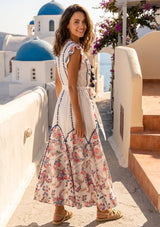 ibBan Hand-Embroidered Cotton Maxi Dress -Nihal