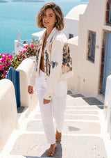 ibBan Hand Embroidered Cotton Jacket | Women's Artisan Fashion Jacket - Pola