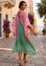 ibBan Women’s Mediterranean Hand Embroidered Dress - Rutvi