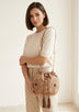 Women's Embroidered Canvas Pottlybag - Areeba