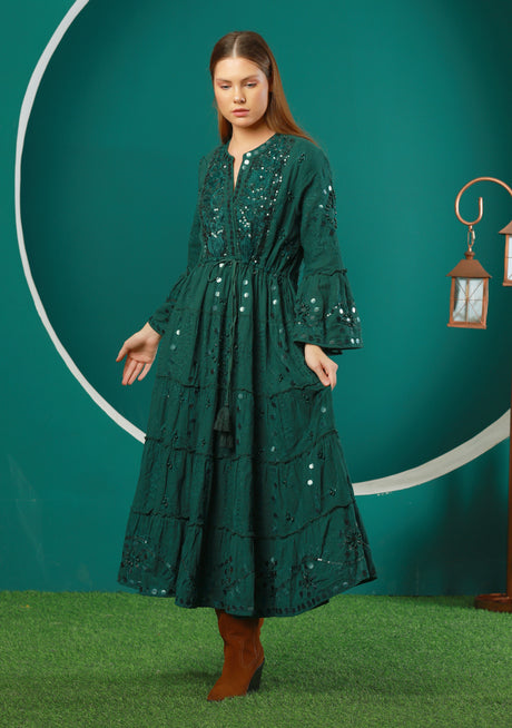 Adina Long Tunic - Textured Slub Fabric
