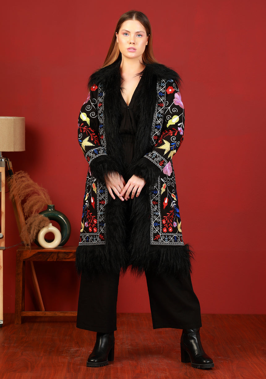 Chaqueta bohemia para mujer pintada a mano - Moda