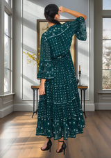 ibBan Women's Winter Hand Embroidered Long Tunic -Inshi
