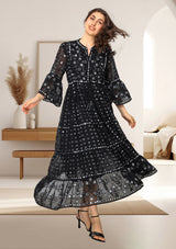 ibBan Women's Winter Hand Embroidered Long Tunic -Inshi