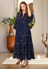 ibBan Women's Winter Hand Embroidered Long Tunic -Inshi