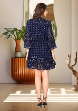 ibBan Women's Winter Hand Embroidered Short Tunic - Inshi