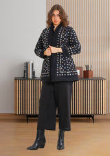 ibBan Heavy Hand Embroidered Winter Coat | Luxury Women's Designer Outerwear - Corina