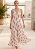 Vestido largo de algodón con cuello halter para mujer - Rooh