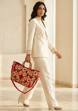 Bolso de lona bordado para mujer - Areeba