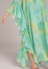 ibBan Printed Cotton Kaftan Dress - Kanha