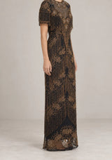 ibBan Party Long Dress with Hand Beadwork -Elsa