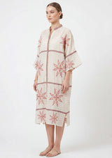 Women's Cotton Maxi Dress V-Neck - Rubiya