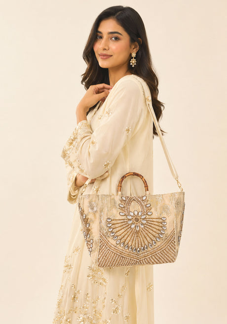 Bolso de lona bordado para mujer - Varsha