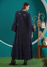 ibBan Women's Long Tunic Adina | Slub Fabric | Artisan | One Size