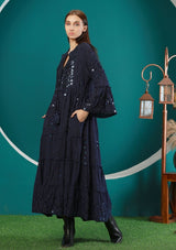 ibBan Women's Long Tunic Adina | Slub Fabric | Artisan | One Size