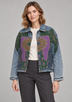 ibBan Multicolour Appliqué Denim Jacket - Funky