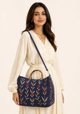 Bolso de lona bordado para mujer - Tona