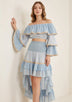 ibBan Women’s Hand Embroidered Skirt & Blouse Set - Umida