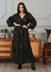 ibBan Vestido Largo Nuria para Mujer | Georgette | Artesanal | Talla Única