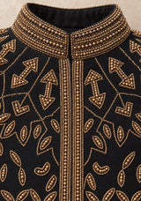 ibBan Women’s Black  Jacket with Hand Embroidered - Elowen