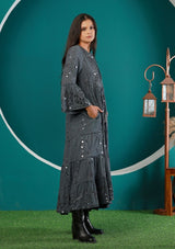 ibBan Women's Long Tunic Adina | Slub Fabric | Artisan | One Size